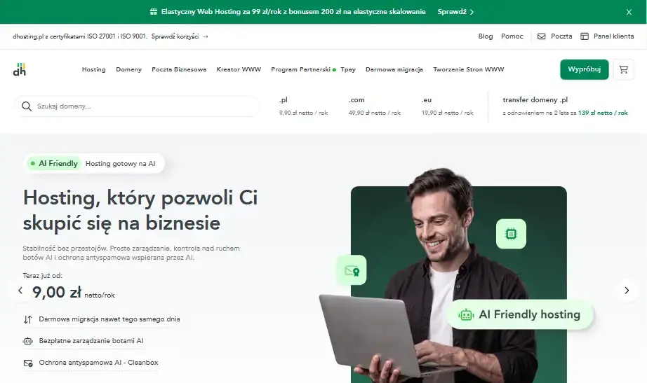 Strona dhosting.pl, 26.10.2026